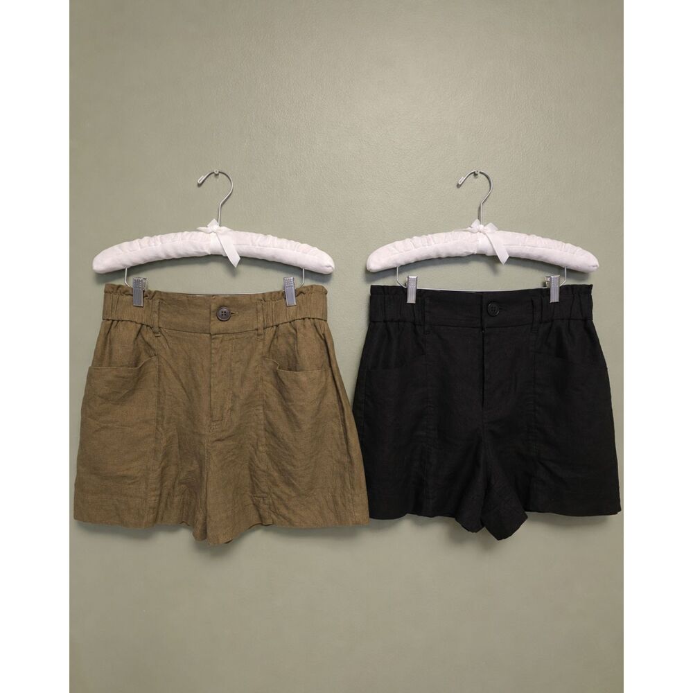 Simply Vera Vera Wang Linen Blend Shorts Bundle Women’s Size M 3.5” Inseam